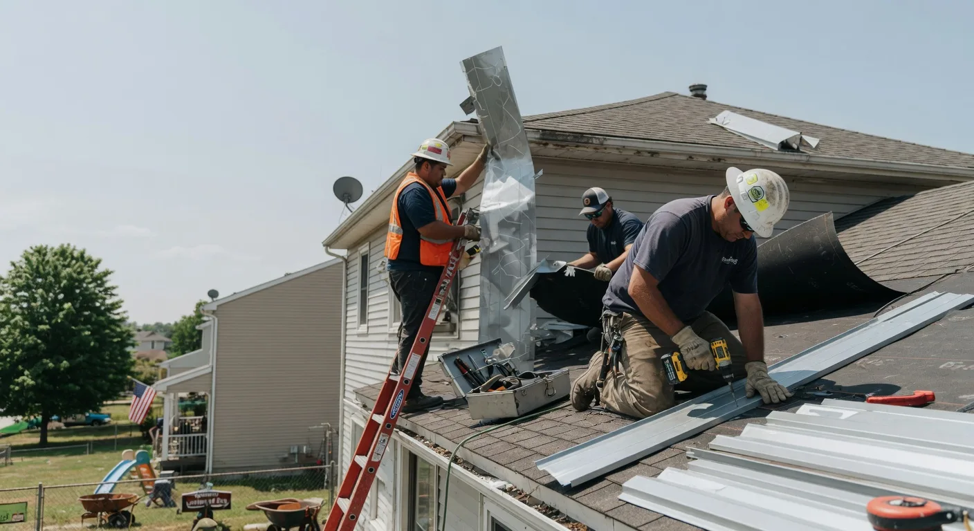 Storm Damage Metal Roof Repair in Shawsville, VA